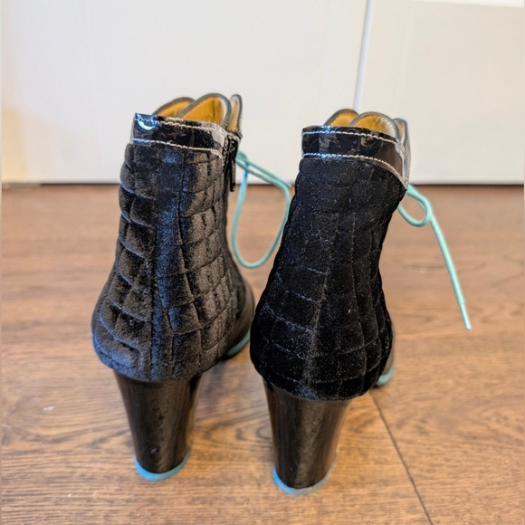Attic Carmen Fluvog Velvet Booties - Picture 6 of 9